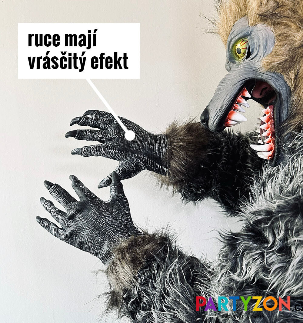 gumove rukavice s drapy cert vlkodlak-2